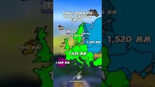 Public railways track gauge in Europe #map #geography #europe #mapping #mapper #history