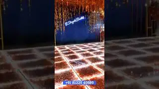 LED Glass Flower Floor 81225 40589 Wedding Stage Decoration Chennai | Goa | Andhra | Hyderabad