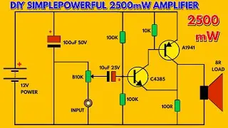 MINI DIY POWERFUL 2500mW POWER AMPLIFIER MAKING || DIY AMPLIFIER || AUDIO EQUIPMENT (1309)