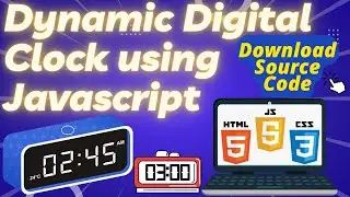 Digital Clock in JS |  How to make a digital clock using JavaScript | Web Development