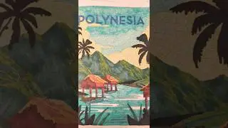 Landscape coloring : Polynesia #coloring #coloriagesmysteres #colors #landscape #fyp #polynesia