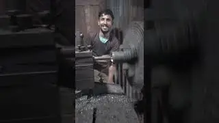 Lathe machine 5hp moter boosh work in progress #shreeram #moters #5hp #moter #lathemachine #shorts