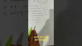 Gate 2026 preparation | Civil engineering | Best strategy #gateselfstudy #gateexam