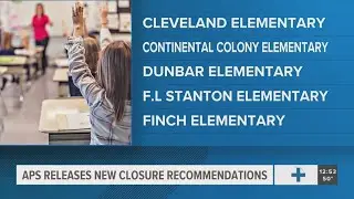 Atlanta Public Schools releases new recommendations on school closures