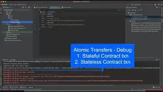 algoDEA - Teal Debug (Atomic Transfer, Stateful Smart Contract Txn)
