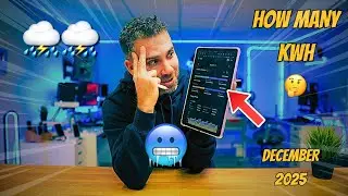 ⛈️ How Much Does a Deye 6K Photovoltaic System + 15 kWh Battery Produce? | December 2025 🥶☀️