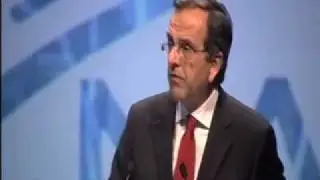 ND President Antonis Samaras addresses the EPP Congress in Marseille, France
