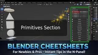Blender CheatSheets - Tutorial 07 - Blender 3.6LTS to 4.5LTS
