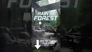 Forest Rain Sounds for Sleeping 🌧️ | 1 Hour Black Screen No Ads