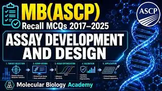 17. MB(ASCP) Exam:Assay Design and Development| Molecular Biology Academy