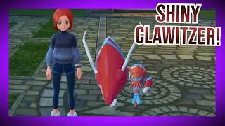 Shiny Clauncher and Evolving into Shiny Clawitzer! Hyperspace Dimension Shiny! Pokemon Legends: Z-A