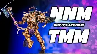 Я попробовал нарисовать Данте из Warhammer 40k в стиле NMM металлическими красками!