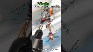 Atado de ninfa Flecha Esmeralda Negra / Arzur Drag Queen. #flyfishing #chileflyfishing #flytying