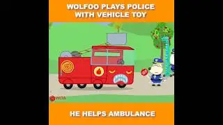 How Wolfoo helps Ambulance?#fun #animation #friends #woavideo #woafunny #fun