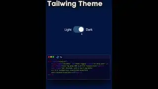tailwing toggle theme #coding #shorts #theme