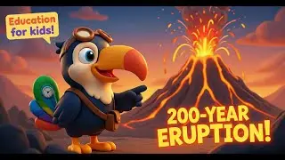 The 200-YEAR Volcano Eruption! | Educational Videos For Kids With Tibo the Toucan