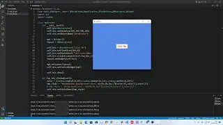 PyQt5, 组件002, 创建一个按钮(QPushButton)，点击按钮随机更换主窗口背景颜色