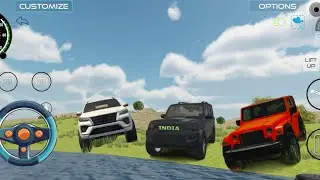 Drive Scorpio 4x4 and fortuner or Thar 4x4 💥 River crossing competition in game💥#gameplay #tractor