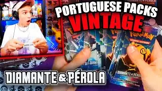 *VINTAGE* POKEMON DIAMOND AND PEARL PACK OPENING (10 YEAR OLD PORTUGUESE CARDS)