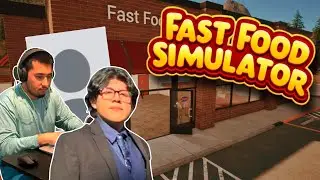 Playing Fast Food Simulator burger shop tycoon with my FRIENDS