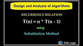 Recurrence Relation Solution of T(n) = n * T(n - 1) using the Substitution Method