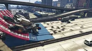 GTA 5 - Big ramp on highway! #gaming #gta #gta5 #viralvideos