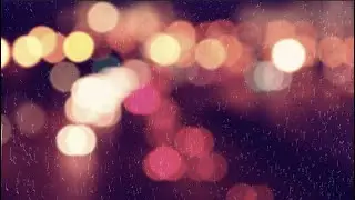 Rain window overlay | moving lights background | out of focus bokeh