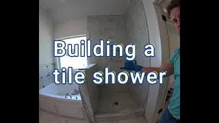Building a tile shower