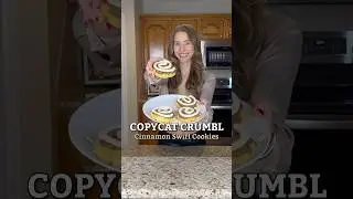COPYCAT CRUMBL COOKIES! Healthier cinnamon swirl cookie recipe! Low carb/low sugar #healthycookies