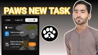 PAWS Airdrop 8000 points Task |How to Complete paws new task