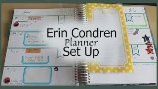 Erin Condren Planner Set Up | How I Organize | Horizontal