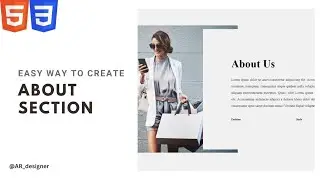 Responsive about section using Html & Css