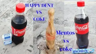 Experiment Coke Vs Happydent & Coke Vs Mentos | Which Has More Pressure ?
