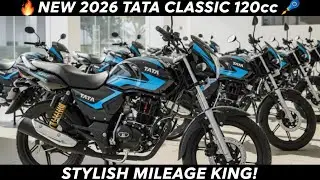 🔥2026 Tata Classic 120cc – India की Stylish Mileage King Bike | Powerful Engine & Modern Look Review
