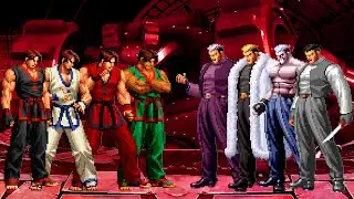 [KOF Mugen] Kim Kaphwan Team vs Ryuji Yamazaki Team