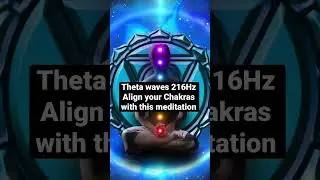 Theta waves 216Hz Align your chakras #shorts #lawofattraction #meditation