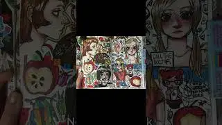 OLD sketchbook page VS NEW sketchbook page #art #sketchbook #sketchbookart #artartist #artist