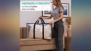 VENO 4 Pack Extra Large Moving Storage Bags with Zippers, Foldable Heavy-Duty Tote review
