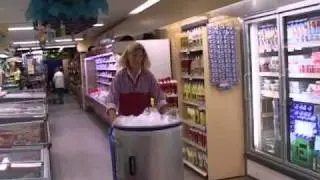 Mil-tek general waste compactor at a Danish Supermarket