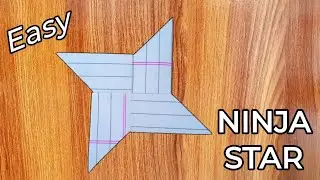 How to Make a Perfect Paper Ninja Star | SUPER Ninja star Tutorial | Coolest Paper Star NINJA #1032