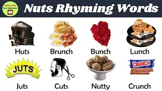 Nuts Rhyming Words Names with Pictures in English || Near Education