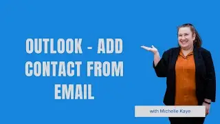 Outlook - Add Contact from Email