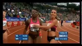 2013 IAAF Diamond League Oslo women 100m - Ivet Lalova upsets Murielle Ahoure!