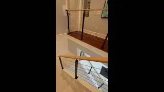 Cable with a white oak grab rail
