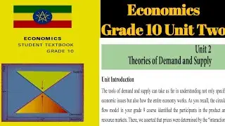 Economics Grade 10 Unit Two Theory Demand and Supply Part#1 #aonestudies