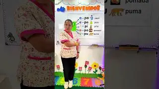 Hoy vamos a aprender sobre las s&iacute;labas con la letra P. repitamos:Pa, Pe, Pi, Po, Pu
