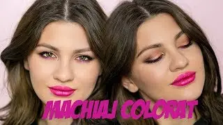 #BeautyLooks | Machiaj colorat in nuante de roz | Laura Musuroaea
