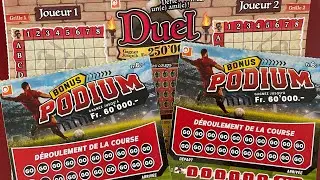 On retenté 2 podium bonus et un duel de la loterie suisse romande