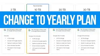 How to Change Google One Subscription to a Yearly Plan