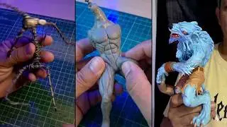 Como modelar uma escultura colecion&aacute;vel do Sabre Wolf com biscuit ( Killer Instinct )